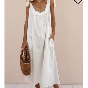 Posse white cotton dress